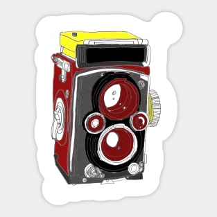 Vintage camera Sticker